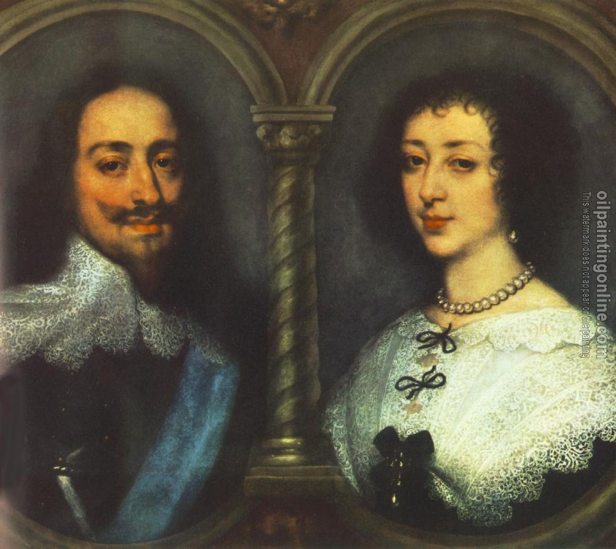 Dyck, Anthony van - Charles I of England and Henrietta of France